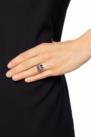Silver ring with crystals, zdjęcie 2 Silver ring with crystals od Bottega Veneta